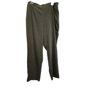 Appleseed's Women's Size 22W Olive Green Pants Stretchy Waistband Plus Size